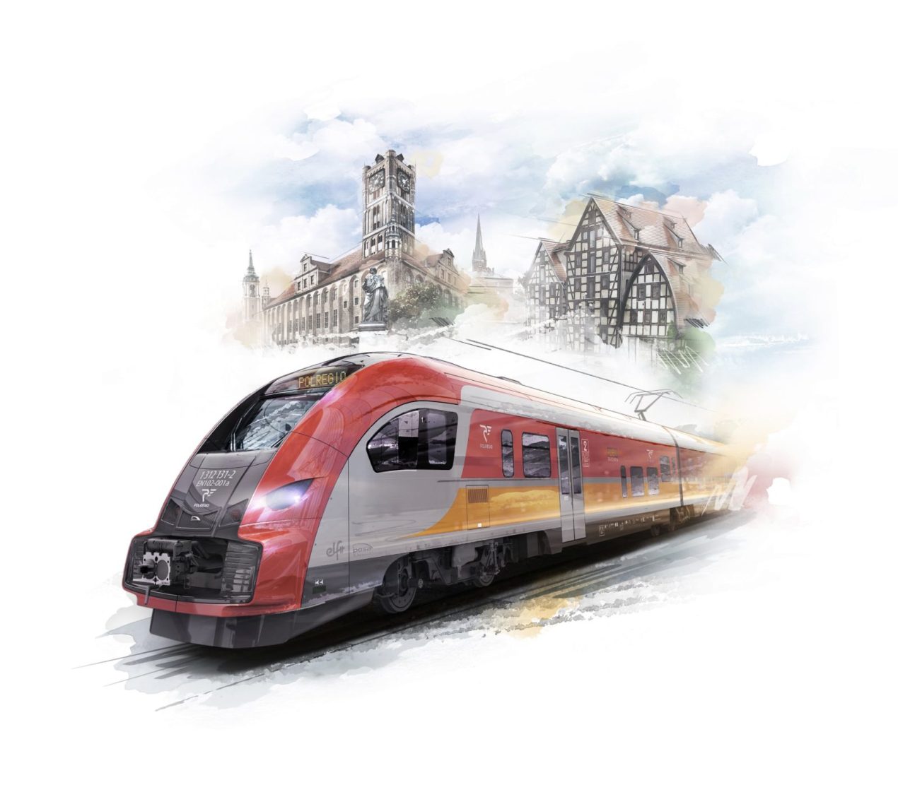 Toruń Bydgoszcz Pociąg Polregio PESA