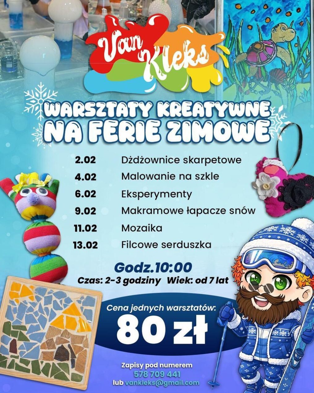 Ilustracja artykułu: Warsztaty kreatywne na ferie zimowe w
