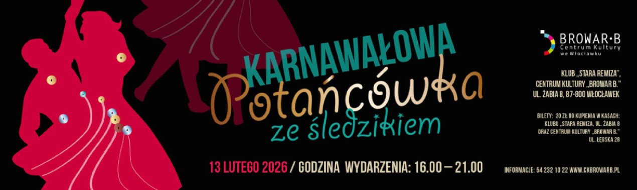 Ilustracja do wpisu: Karnawałowa Potańcówka ze Śledzikiem!