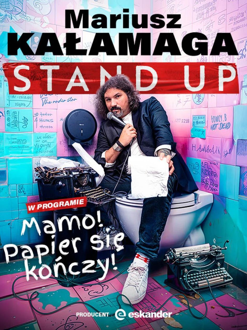 Ilustracja artykułu: Stand-up – Mariusz Kałamagai „Mamo! Papier
