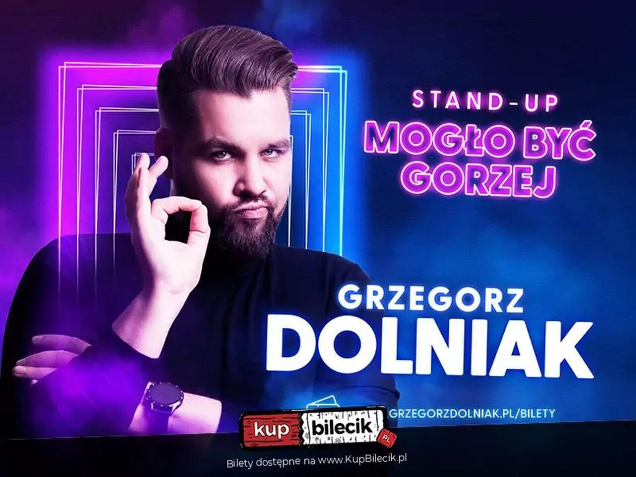 Ilustracja artykułu: Stand-up – Grzegorz Dolniak „Mogło być