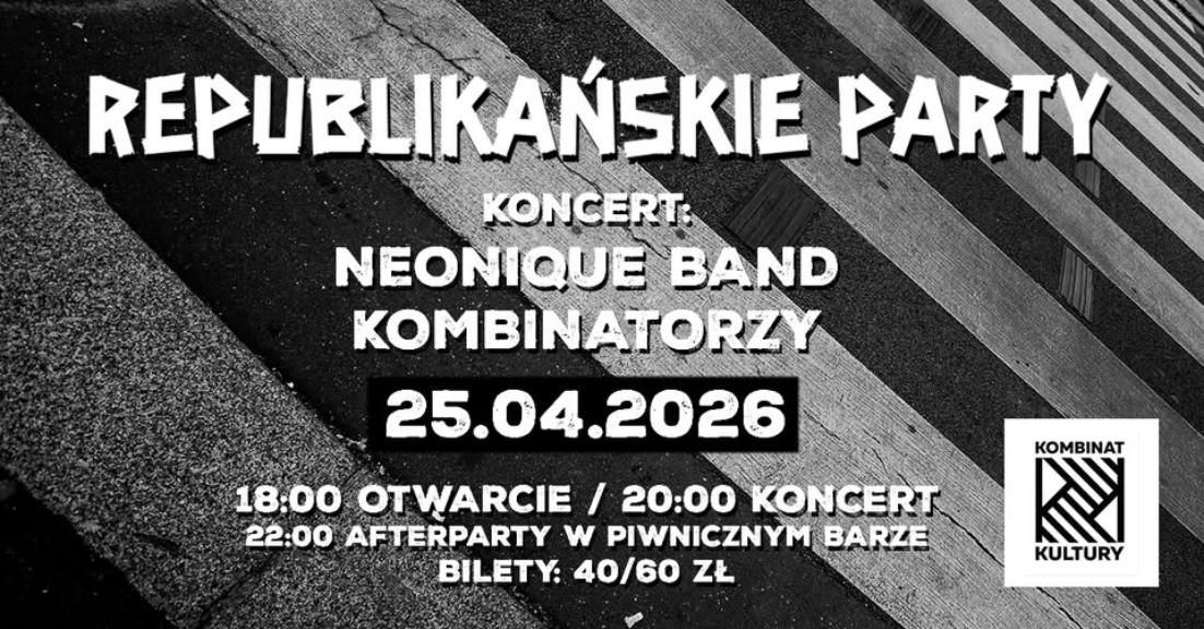 Ilustracja do wpisu: Wieczór z Republiką w Kombinacie Kultury