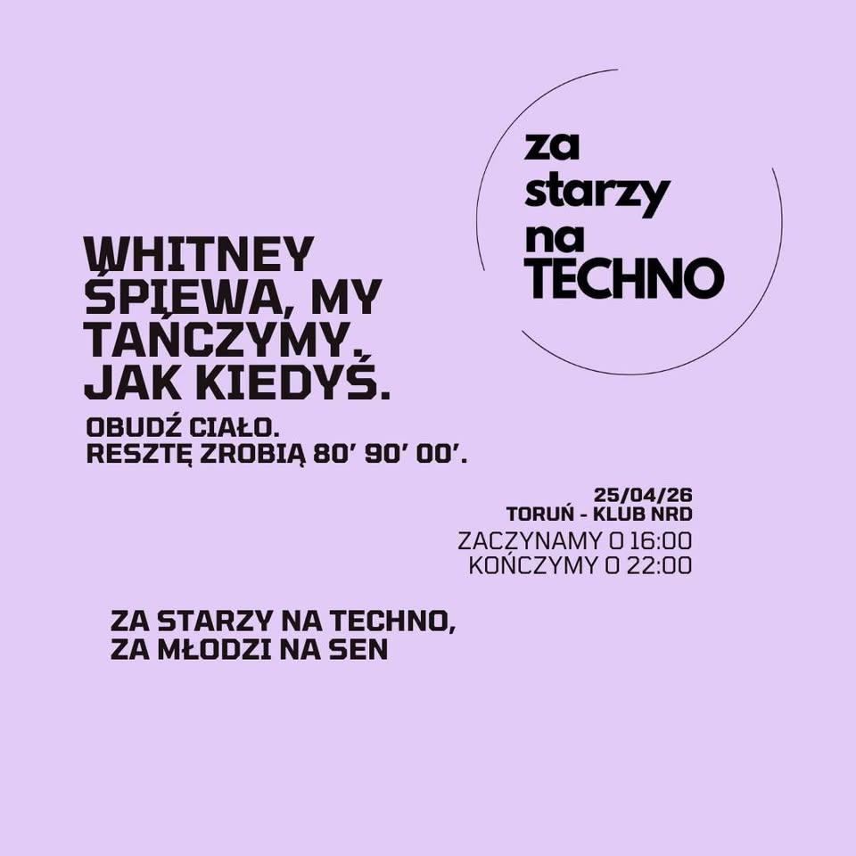 Ilustracja do wpisu: Za starzy na techno x Toruń