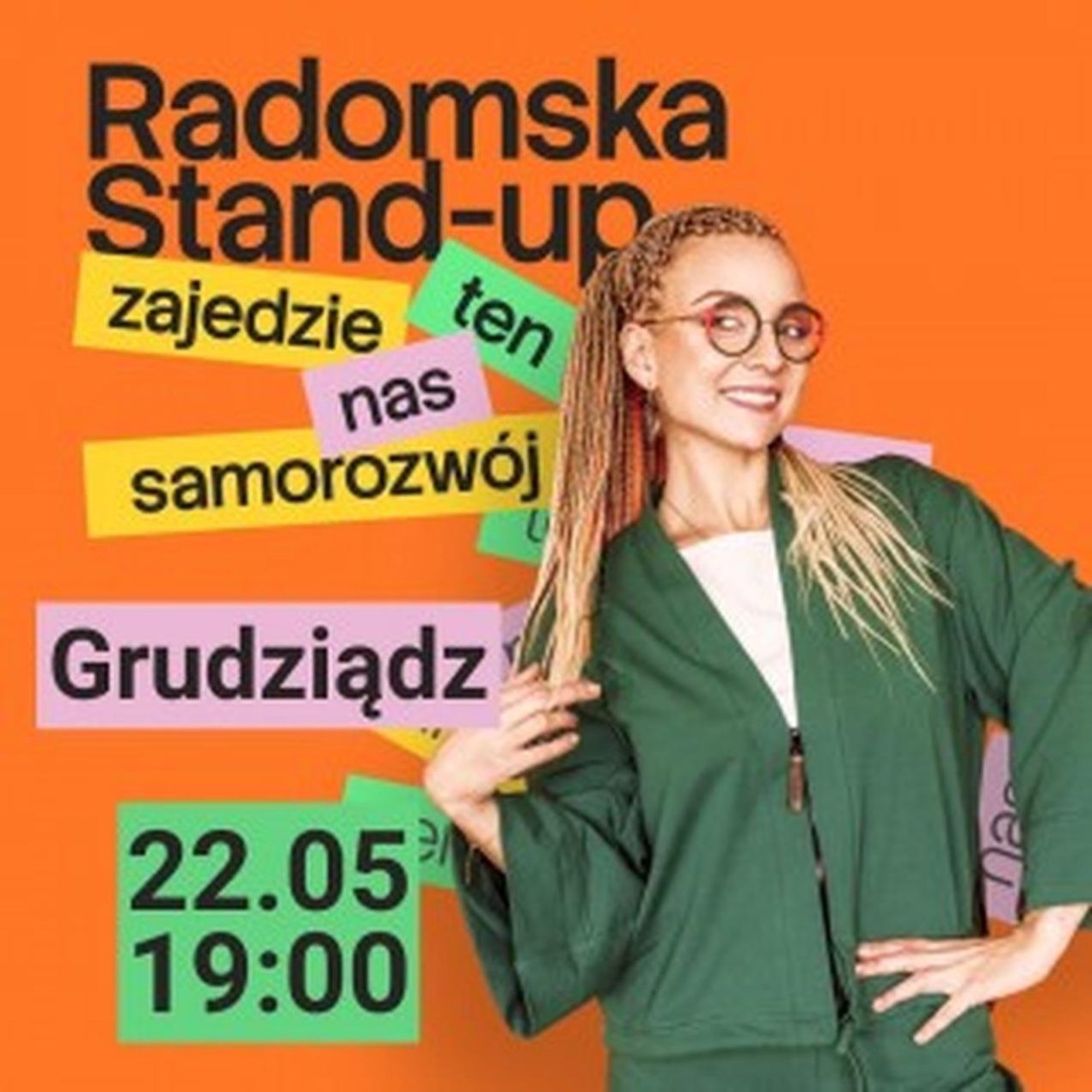 Ilustracja do wpisu: Stand-up – Aleksandra Radomska „Zajedzie nas