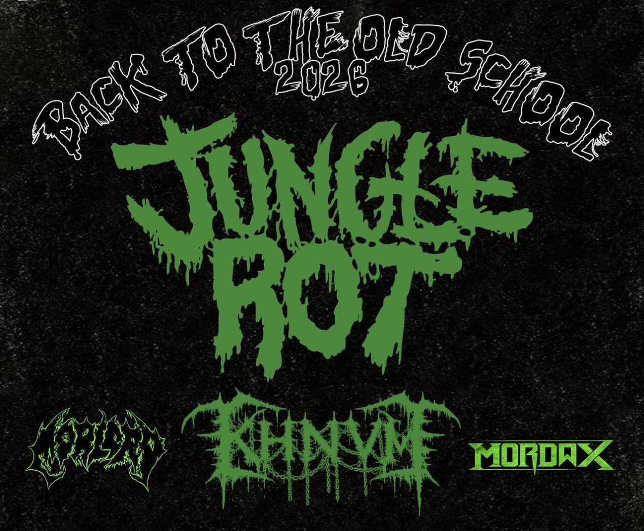 Ilustracja artykułu: Jungle Rot, KHNVM, MorLord, Mordax //
