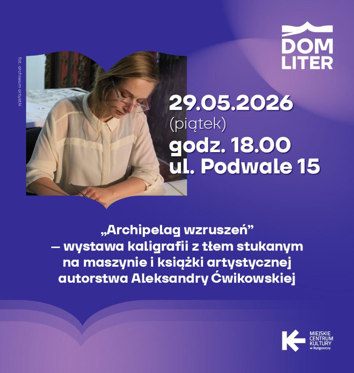 Ilustracja artykułu: Archipelag wzruszeń – wystawa kaligrafii z