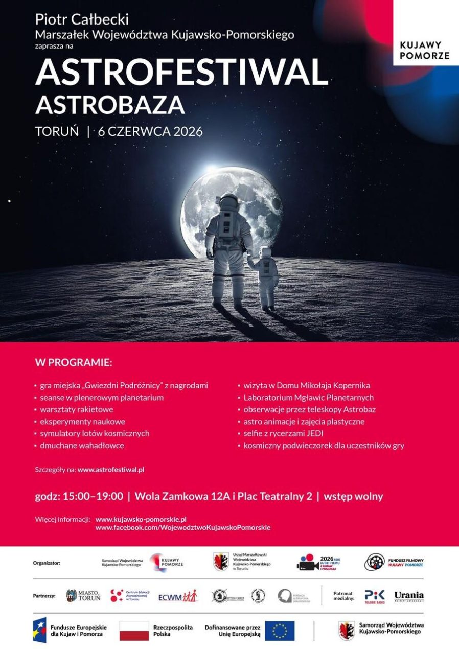 Ilustracja artykułu: Astrofestiwal – Astrobaza – Toruń