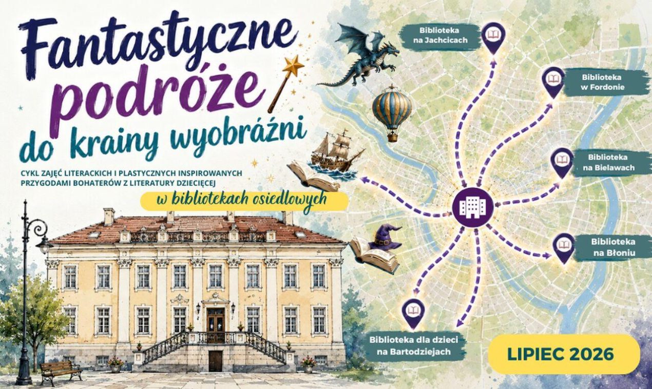 Ilustracja artykułu: Wakacyjne zajęcia w bibliotekach osiedlowych „Wielka