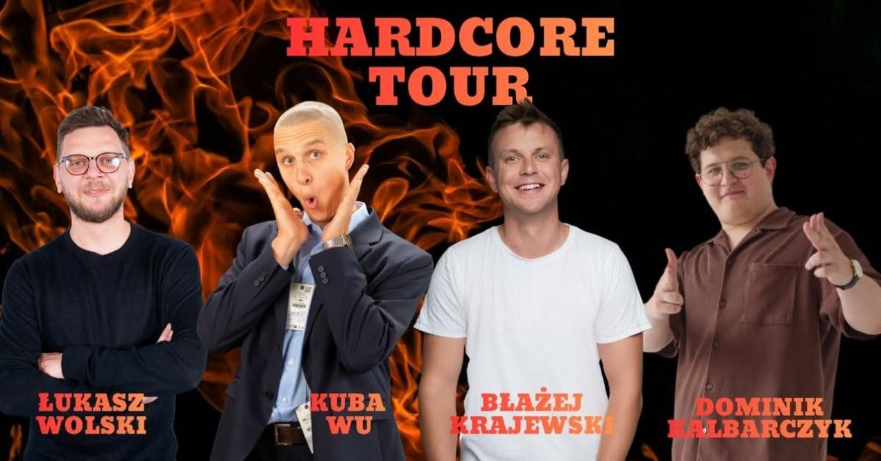Ilustracja do wpisu: Stand-up – Krajewski, Kuba Wu, Wolski,