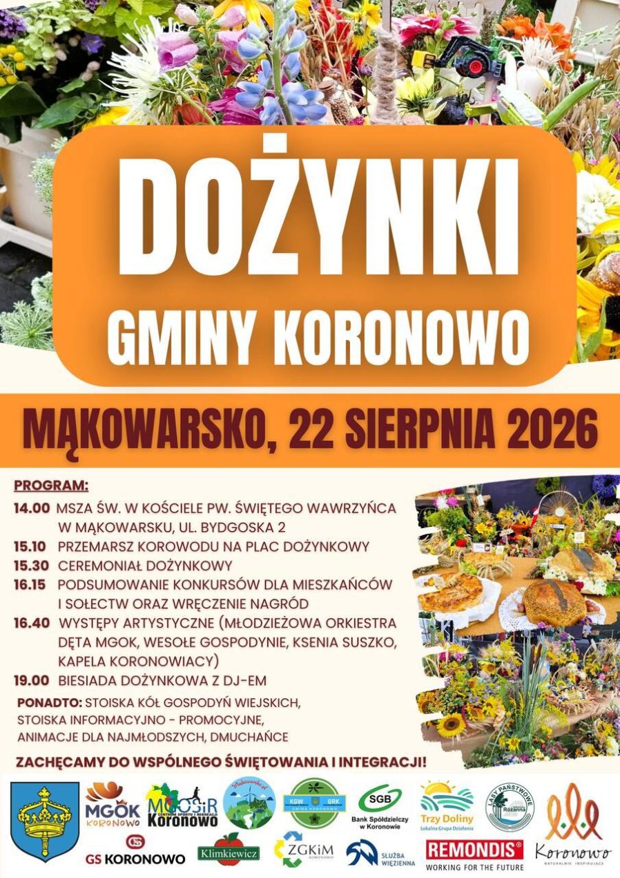 Ilustracja artykułu: Dożynki Gminy Koronowo 2026