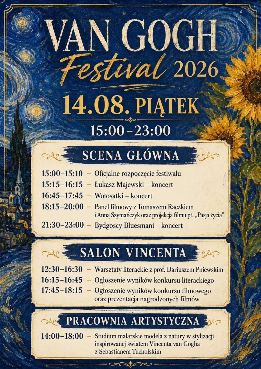 Ilustracja artykułu: Van Gogh Festival 2026 – dzień