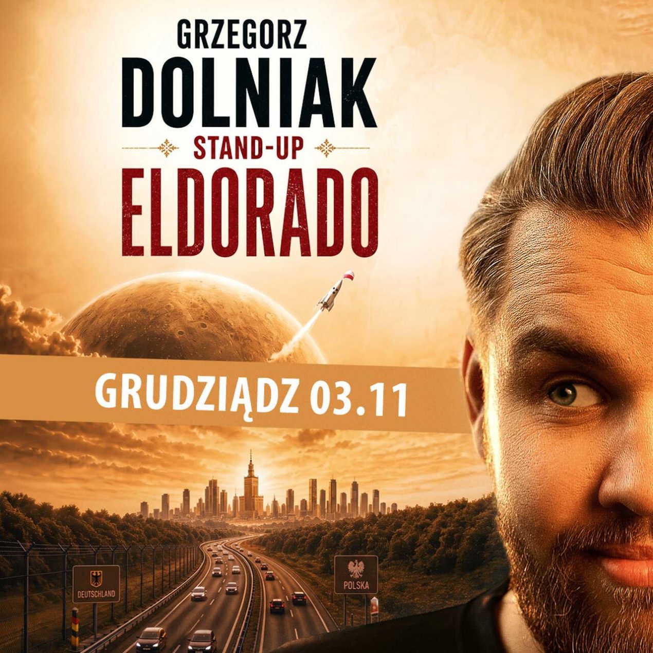 Ilustracja artykułu: Stand-up – Grzegorz Dolniak „Eldorado”