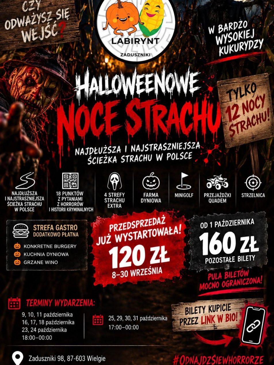 Ilustracja artykułu: Halloweenowe Noce Strachu – Labirynt Zaduszniki