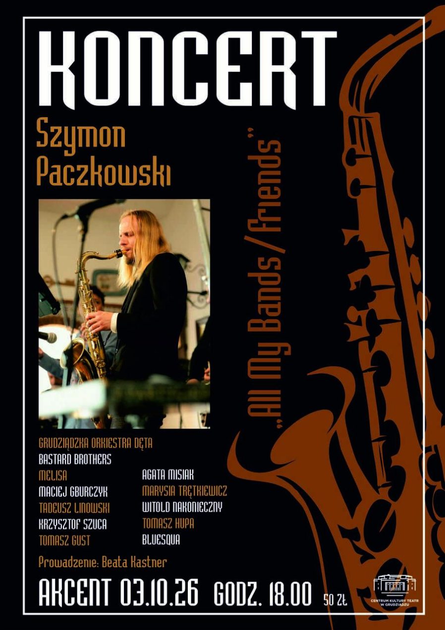 Ilustracja do wpisu: Koncert „Szymon Paczkowski – All my